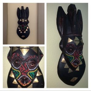 African Tribal Hand-carved wooden mask